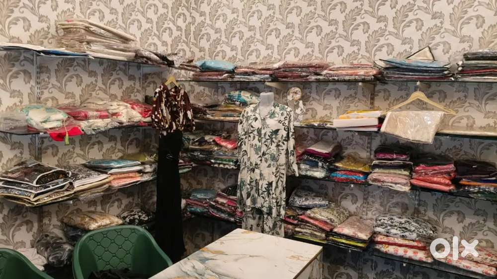 Ready to move clothes shop with materials