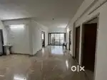 Spacious semi furnished 3 bhk flat with italian marble