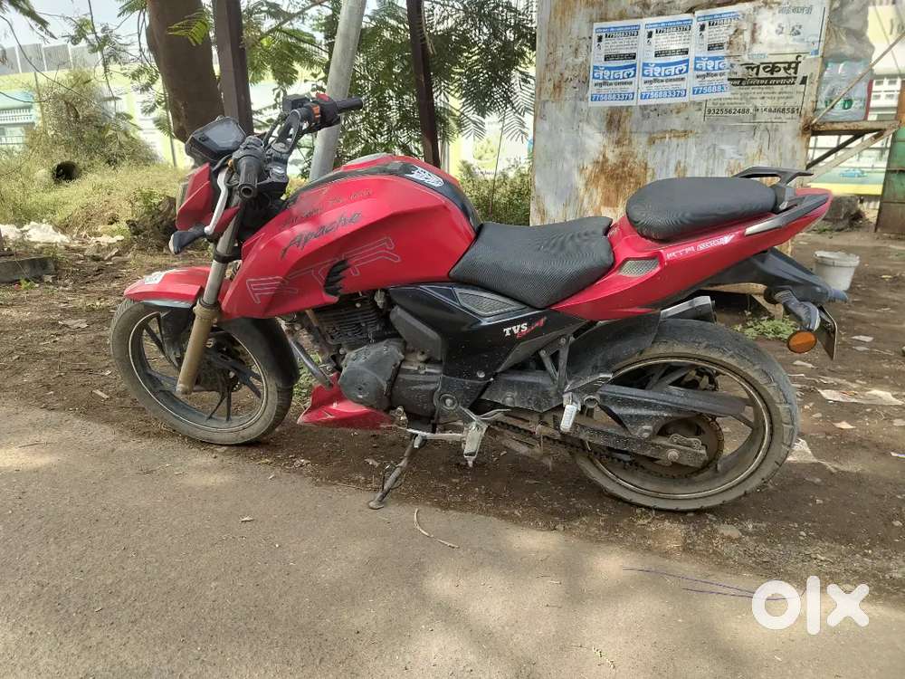 TVS APACHE RTR 200CC/ 2017 MODEL/ RED MATT COLOUR