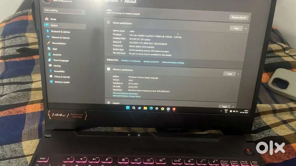 ASUS TUFF GAMING F15