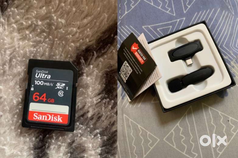 San Disc ULTRA 64GB 100mb/s + Portronic Dash 7 mic