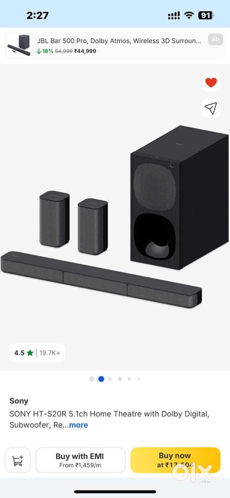 Sony 5.1 home theatre