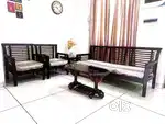 3+2 wooden sofa sets with central table