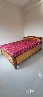 Queen Bed with Matress for Sale.