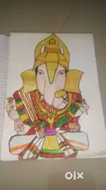 Drawing or painting art of anima, god, frame  and craft ideas create