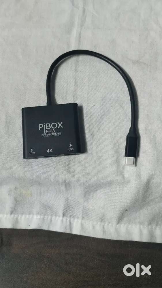 Pibox India Type C to HDMI/USB 3.0/ TypeC Adaptor (4k,60hz)
