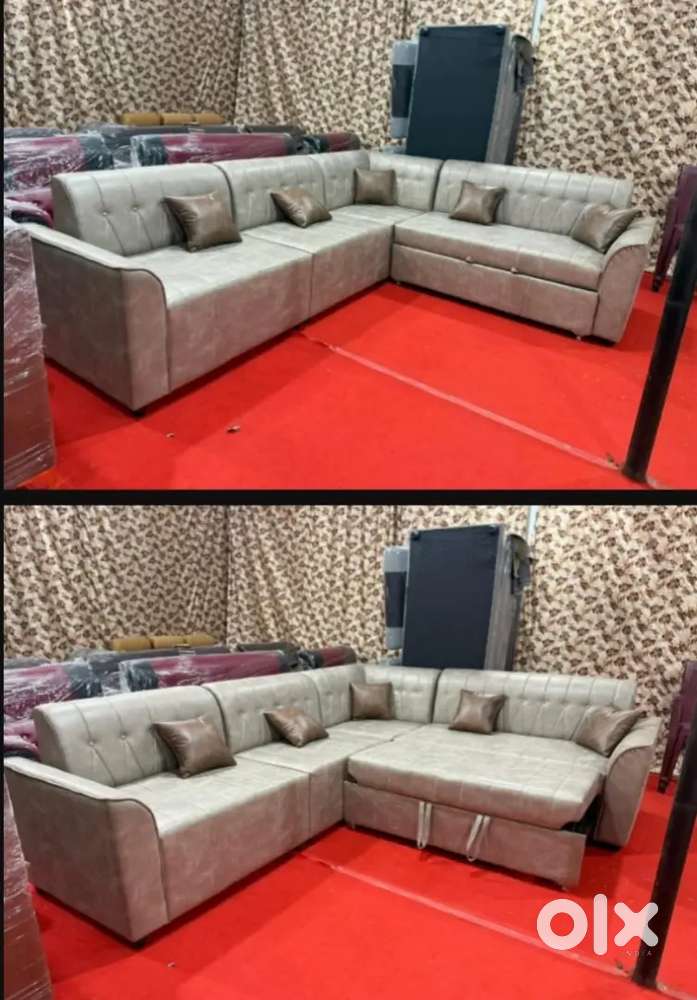 NEW MODEL L TYPE 8 SEATER SOFA COME BED AVAILABLE AT ZAM ZAM FURNITURE