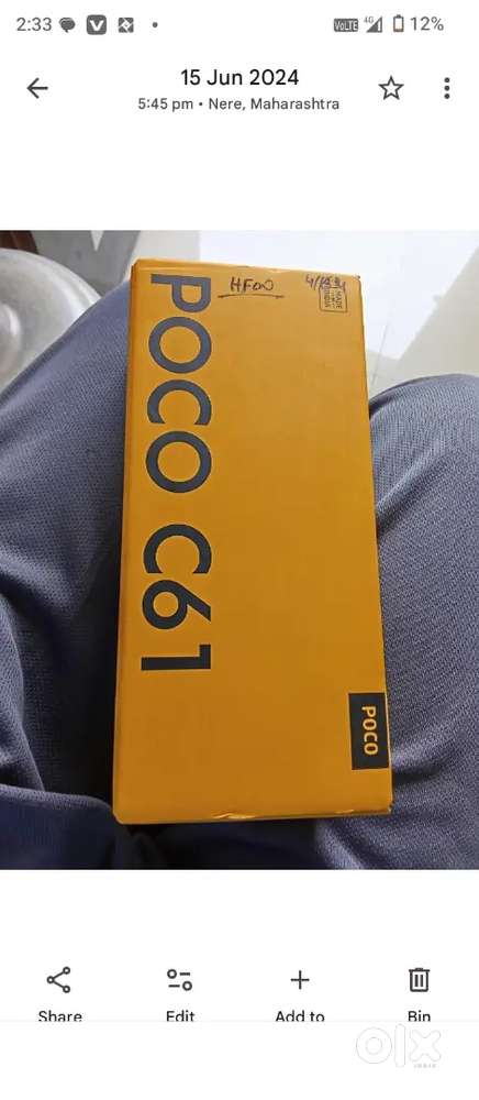Poco c61  good condition working phone