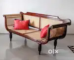 Antique teakwood furniture Chettinad diwaan sofa