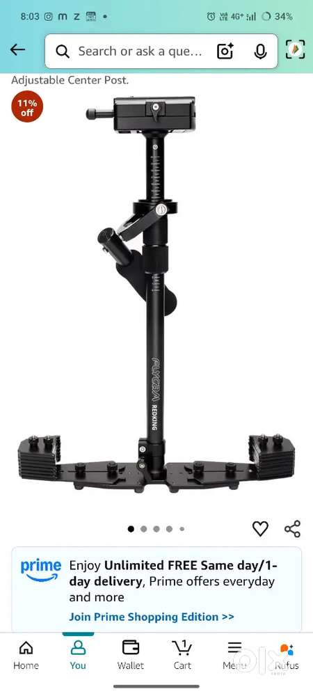 Fly cam red king camera stabilizer