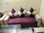 7 seater sofa set with big size centre table heavy glass