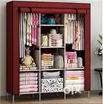 CONTINENTAL 6+2 Shelves 3 Door Collapsible Wardrobe