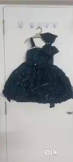 Peacock  green Peary wear frock