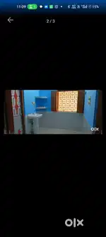 2 bedroom 1 bathroom 1kitchen 1 hall.
