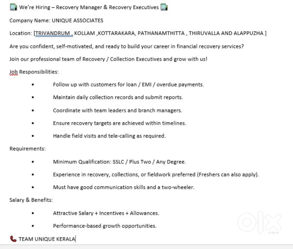 Customer Relationship Executive