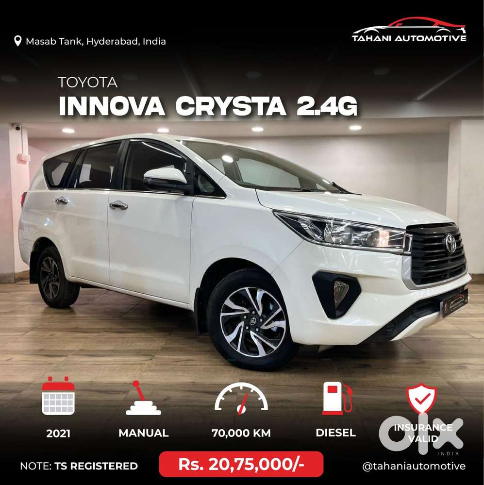 Toyota Innova Crysta 2.4 G MT, 2021, Diesel