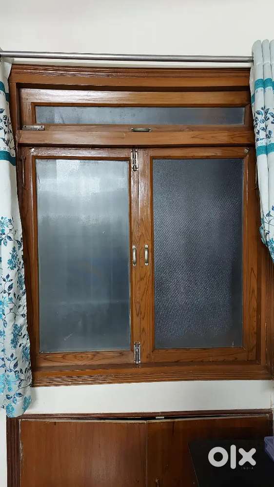 Computer table ,Teak wood window & Small wooden almirah