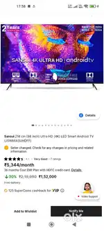 86 inch Sansui TV