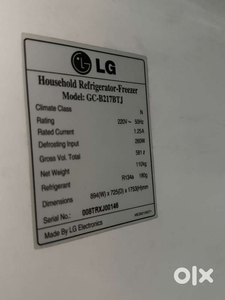 LG Double door fridge