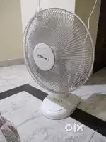 Table fan with bedding