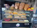Sweet and bakery cake counter