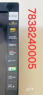 (3 TV)1. Sony 32 LED tv 2.Samsung 43 panel crack Intex 32 lines hai