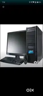 Computer desktop in gud condition 4gb 320gb 19 monitor with cables