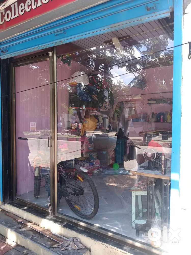 Display glass with door