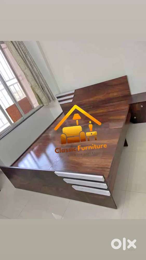 Bed and wardrobe direct from factory.. shoe rack
