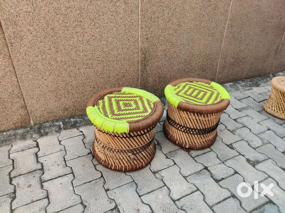 Bamboo mudda bamboo furniture pidha stool bamboo stool iron stool