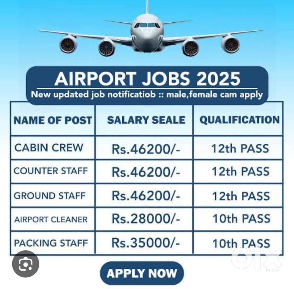Ground staff on your nearest Airport on various job posts urgent apply