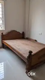 Double size Wooden bed with 6x4 feet