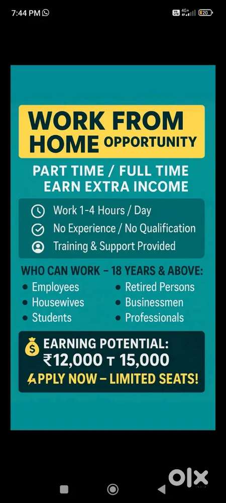 Work from home opportunity where you can earn by using smart phone