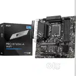 Msi pro b760m a wifi DDR5 motherboard 2 years warranty