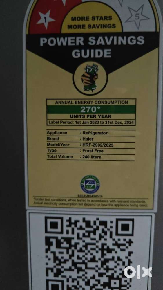 Haier refrigerator 240 ltrs 2023 model
