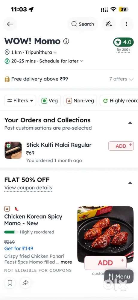 Chain restaurant required staffs