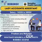 Lady Accounts Assistant