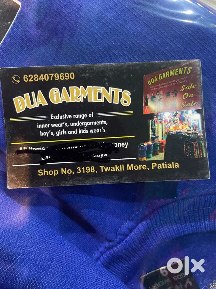 Salesman garments shop