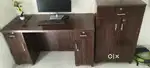 Computer table and small kabbard 4 month old