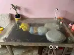Glass top Dining Table with 4 chairs