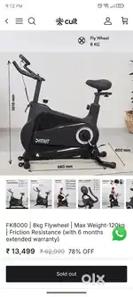 Fitness SpinBike- Cult fit Cycle