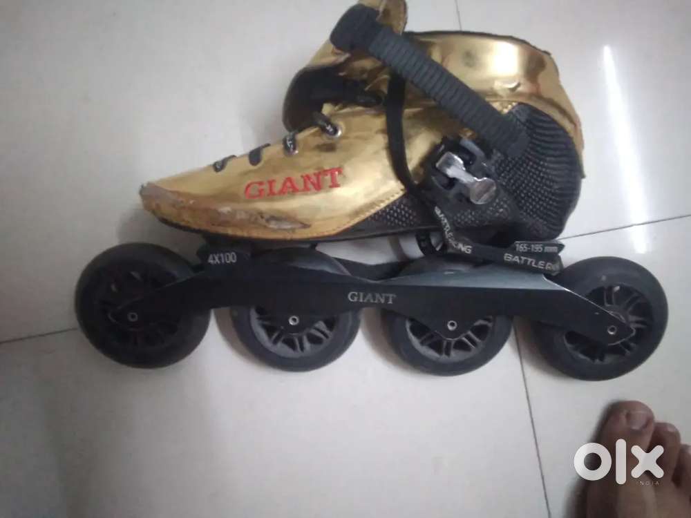 Professional skates gold plating