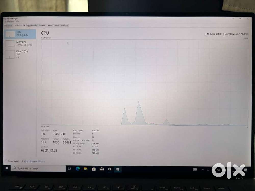Dell Precision 5570  12th Gen i7-12800H  16GB RAM  512GB SSD  Touc