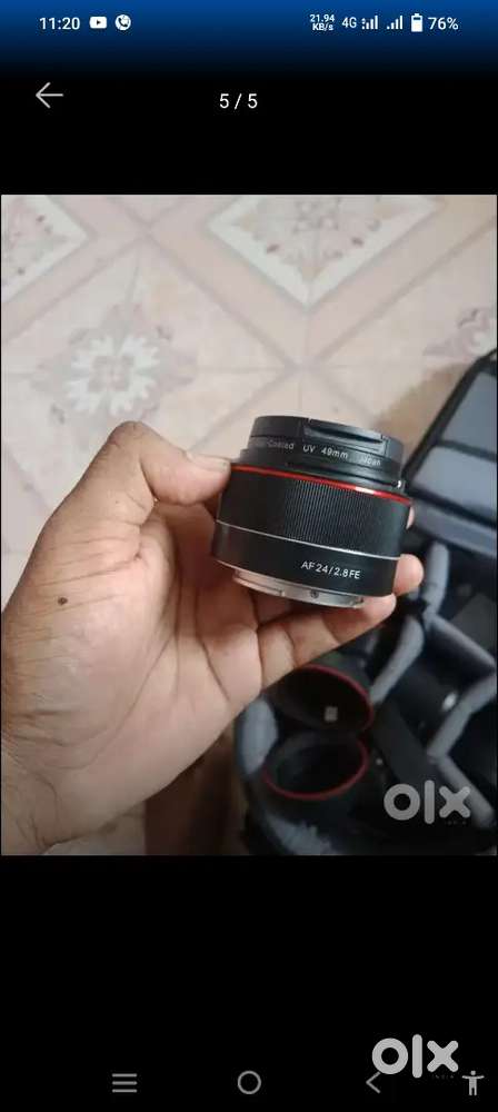 Sony a7s2 camera with 85,35,24 samyoung lens