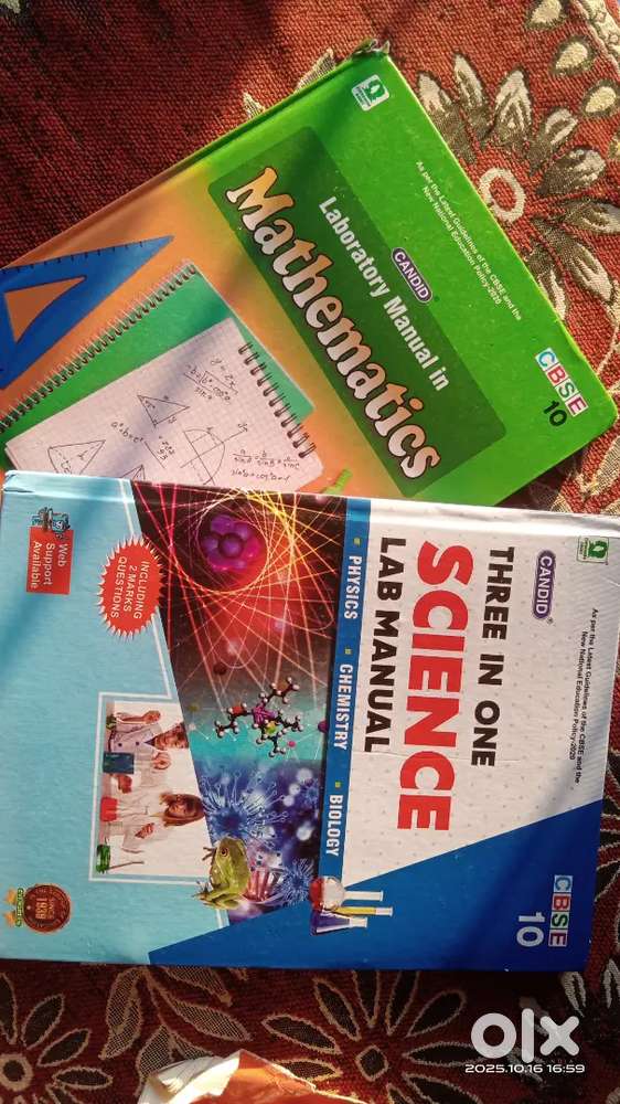 Class 10th both lab manuals science and maths