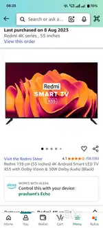 Redmi 139 cm (55 inches) 4K Android Smart LED TV X55 with Dolby Vision