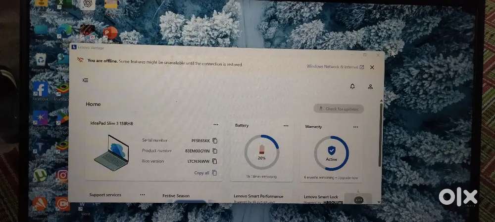 Lenovo IdeaPad slim 3i i7 13gen ( market price - ₹68000 )