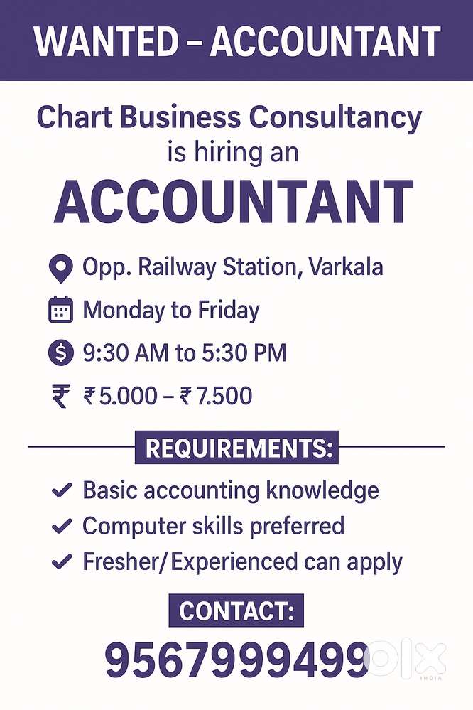Chart Business Consultancy is hiring an Accountant.