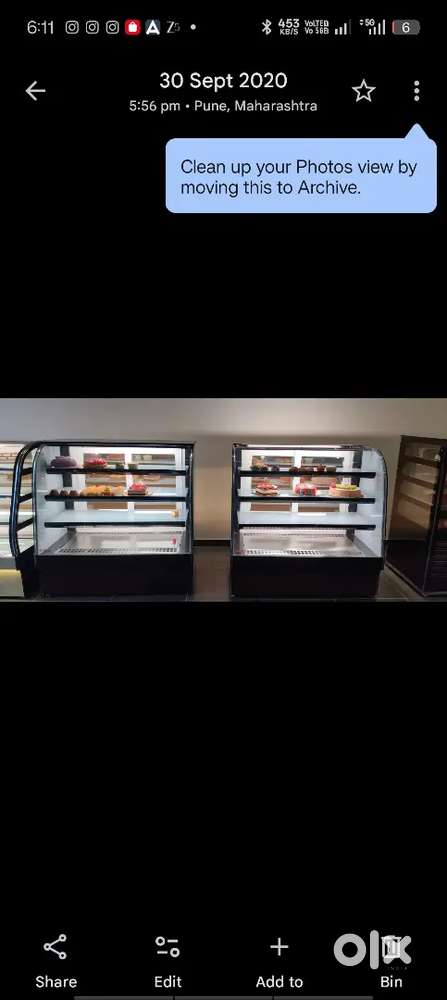 Cake counter and hot case for sale