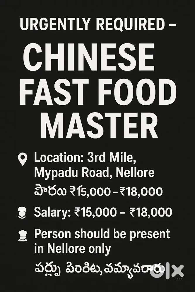 Chineese fastfood master